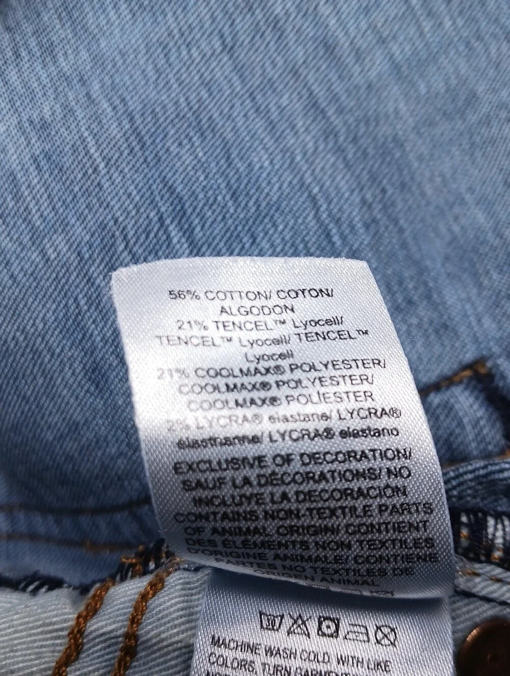Lucky Brand Mens 223 Straight Leg Jeans 38X32 Dark Blue Denim Stretch CoolMax